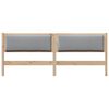 vidaXL T&ecirc;te de lit Autre Marron 200 cm Bois massif en pin
