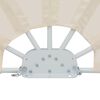 vidaXL Auvent lat&eacute;ral pliable de terrasse Cr&egrave;me 200 cm