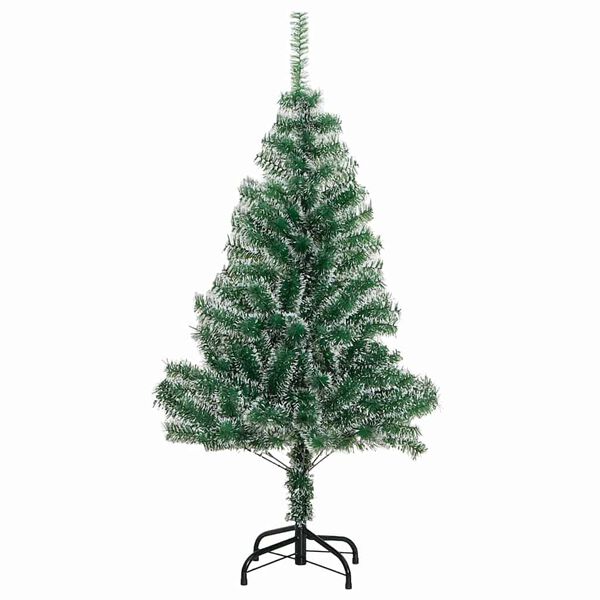vidaXL Arbre de No&euml;l artificiel floconn&eacute; de neige avec lumi&egrave;re LED