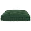 vidaXL Coussin de canap&eacute; sur palette Vert 120 x 80 x 12 cm tissu