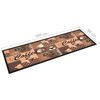 vidaXL Tapis de cuisine lavable Marron caf&eacute; 60x300 cm