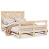 vidaXL Cadre de lit sans matelas avec t&ecirc;te de lit 160x200 cm