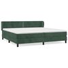 vidaXL Sommier &agrave; lattes de lit et matelas Vert fonc&eacute; 200x200cm Velours