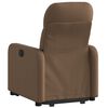 vidaXL Fauteuil inclinable Marron Tissu