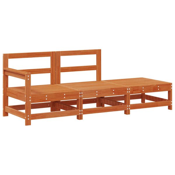 vidaXL Unit&eacute; de canap&eacute; sectionnel Brun Cir&eacute; 190 x 62 x 70,5 cm