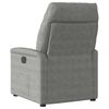 vidaXL Fauteuil inclinable gris fonc&eacute; tissu microfibre