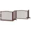 vidaXL Barri&egrave;re pour chien porte pliable 12 panneaux bois de peuplier