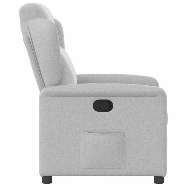 vidaXL Fauteuil inclinable gris nuage tissu