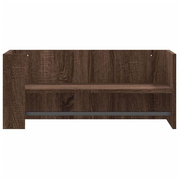 vidaXL &Eacute;tag&egrave;re murale ch&ecirc;ne marron 70,5x35x30,5 cm bois d'ing&eacute;nierie