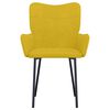 vidaXL Chaises à manger lot de 2 Jaune Velours