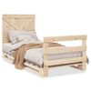 vidaXL Cadre de lit sans matelas avec t&ecirc;te de lit 90x200 cm