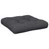 vidaXL Coussin de palette noir 60x61,5x10 cm tissu