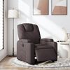 vidaXL Fauteuil inclinable électrique Marron foncé Tissu