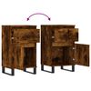 vidaXL Buffet chêne fumé 40x35x70 cm bois d'ingénierie