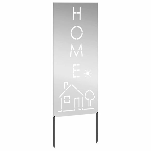 vidaXL &Eacute;cran de confidentialit&eacute; de jardin Fretwork Argent&eacute; 50 x 140 cm