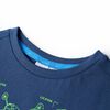 T-shirt pour enfants bleu fonc&eacute; 128