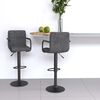 vidaXL Tabourets de bar lot de 2 gris foncé velours