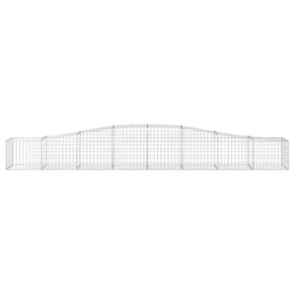 vidaXL Paniers &agrave; gabions arqu&eacute;s 25 pcs 400x50x40/60 cm Fer galvanis&eacute;
