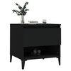vidaXL Tables d'appoint 2 pcs Noir 50x46x50 cm Bois d’ingénierie