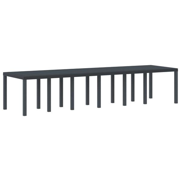 vidaXL Ensemble de salle &agrave; manger pour jardin 13 pcs Anthracite