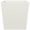 vidaXL Jardini&egrave;res 2 pcs blanc 50x50x50 cm acier