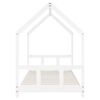 vidaXL Cadre de lit pour enfants blanc 90x200 cm bois de pin massif