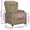 vidaXL Fauteuil Cappuccino Similicuir