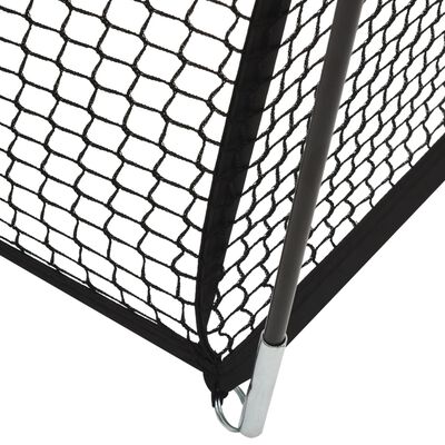 vidaXL Filet pour cage de frappe de baseball Noir 900x400x250 cm