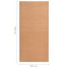 vidaXL Tapis BCF Beige 100x200 cm
