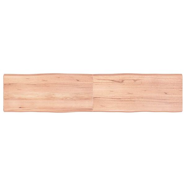 vidaXL Dessus de table bois massif trait&eacute; bordure assortie