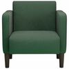 vidaXL Canap&eacute;-chaise accoudoirs vert fonc&eacute; 54 cm tissu velours c&ocirc;tel&eacute;