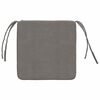vidaXL Coussins de si&egrave;ge 4 pcs Gris clair 40 x 40 x 3 cm