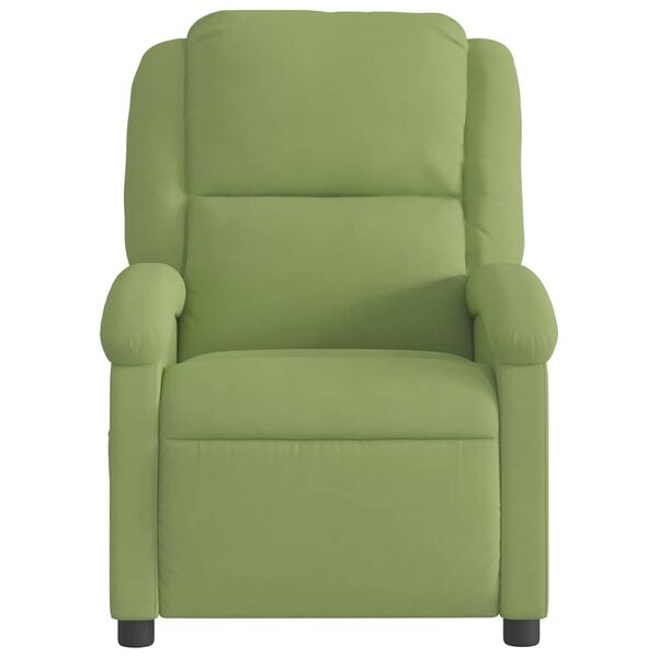 vidaXL Fauteuil inclinable vert clair velours