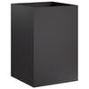 vidaXL Cache-pot de jardin Noir 40 x 40 x 75 cm Acier lamin&eacute; &agrave; froid