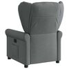 vidaXL Fauteuil inclinable &eacute;lectrique Gris fonc&eacute; Tissu