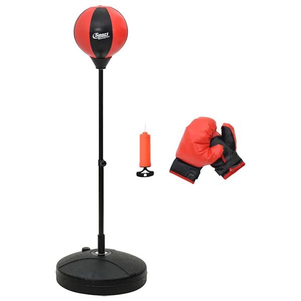 vidaXL Ensemble de punching ball avec gants et pompe hauteur r&eacute;glable