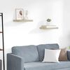vidaXL &Eacute;tag&egrave;res murales flottantes 2 pcs ch&ecirc;ne 40x23x3,8 cm MDF