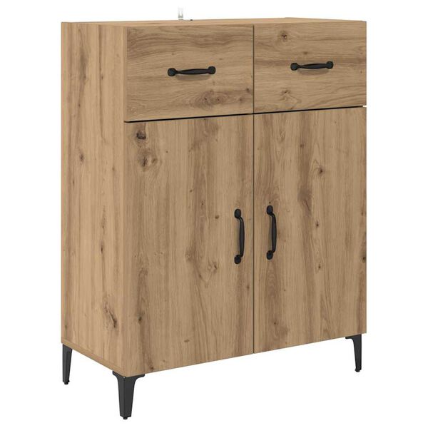 vidaXL Buffet Ch&ecirc;ne artisanal 69,5 x 34 x 90 cm Bois d'ing&eacute;nierie