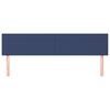 vidaXL T&ecirc;tes de lit 2 pcs Bleu 80x5x78/88 cm Tissu
