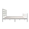 vidaXL Cadre de lit sans matelas blanc bois massif 140x200 cm