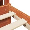 vidaXL Cadre de lit Cire marron 150 x 200 cm Bois de Pin Massif