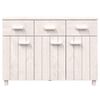 vidaXL Buffet MOLDE Blanc 113x40x80 cm Bois massif de pin