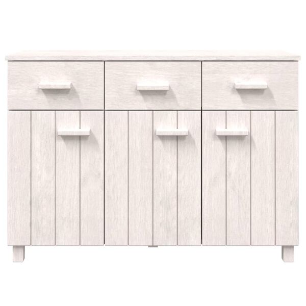 vidaXL Buffet MOLDE Blanc 113x40x80 cm Bois massif de pin