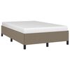 vidaXL Cadre de lit sans matelas taupe 120x190 cm tissu