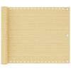 vidaXL &Eacute;cran de balcon Beige 75x500 cm PEHD
