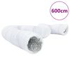 vidaXL Conduit de ventilation aluminium et PVC 6 m &Oslash;12,5 cm