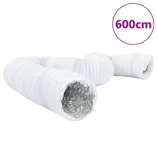 vidaXL Conduit de ventilation aluminium et PVC 6 m &Oslash;12,5 cm