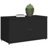 vidaXL Armoire de rangement jardin noir 110x55x60,5 cm r&eacute;sine tress&eacute;e