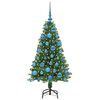 vidaXL Sapin de No&euml;l artificiel Vert 120 cm PVC, Acier et Plastique