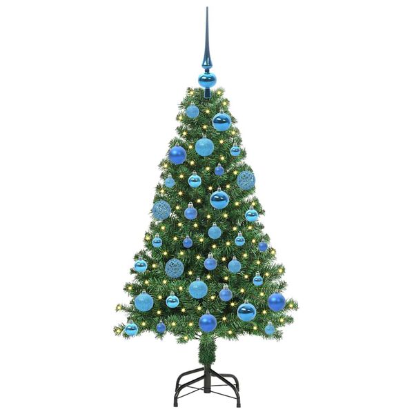 vidaXL Sapin de No&euml;l artificiel Vert 120 cm PVC, Acier et Plastique